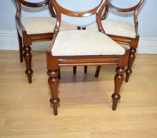 3 REGENCY CROWN BACK DINING CHAIRS - ADDITIONAL PHOTO 6