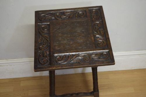 CARVED OAK JACOBEAN TABLE - ADDITIONAL PHOTO 11