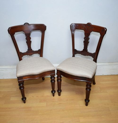6 VICTORIAN MAHOGANY DINING CHAIRS - ADDITIONAL PHOTO 18