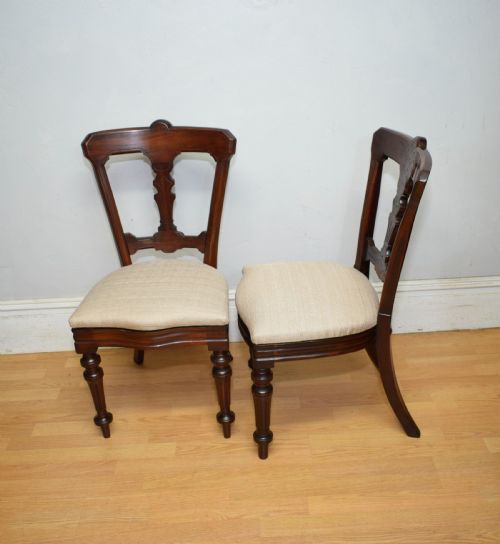 6 VICTORIAN MAHOGANY DINING CHAIRS - ADDITIONAL PHOTO 21