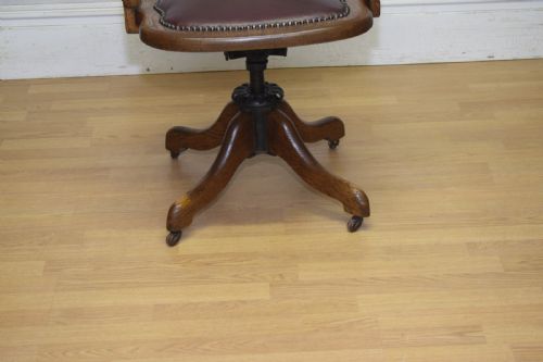 VICTORIAN SWIVEL DESK OFFICE CHAIR - ADDITIONAL PHOTO 2