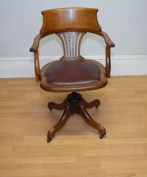 VICTORIAN SWIVEL DESK OFFICE CHAIR - ADDITIONAL PHOTO 4