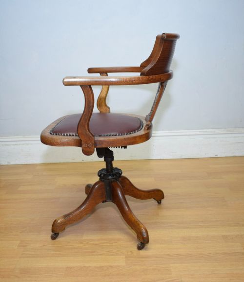 VICTORIAN SWIVEL DESK OFFICE CHAIR - ADDITIONAL PHOTO 9