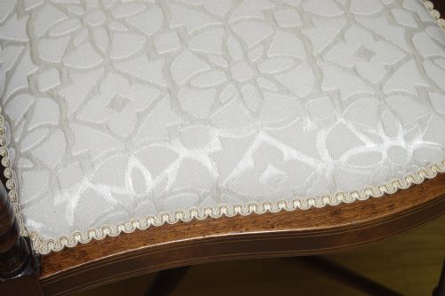 VICTORIAN CORNER INLAID ARMCHAIR - ADDITIONAL PHOTO 7