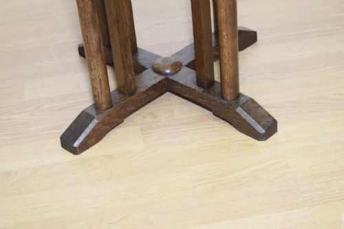 ARTS CRAFTS OAK OCTAGONAL TABLE - ADDITIONAL PHOTO 4