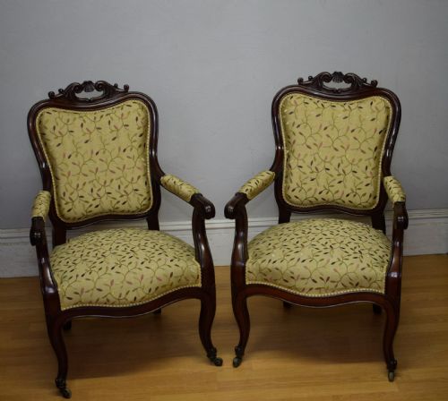 PAIR OF 19TH CENTURY FRENCH ARMCHAIRS - ADDITIONAL PHOTO 3