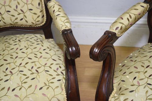 PAIR OF 19TH CENTURY FRENCH ARMCHAIRS - ADDITIONAL PHOTO 9