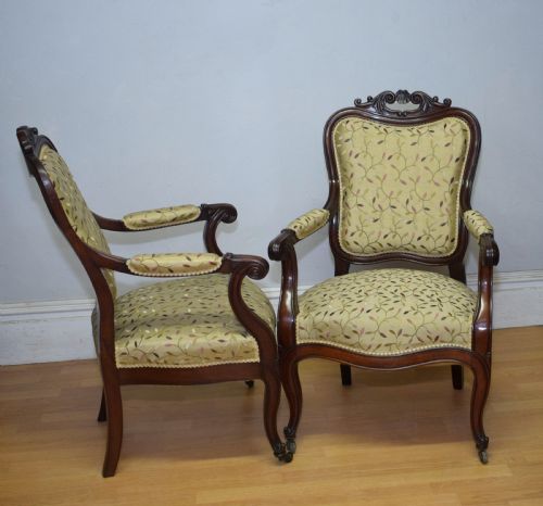 PAIR OF 19TH CENTURY FRENCH ARMCHAIRS - ADDITIONAL PHOTO 14