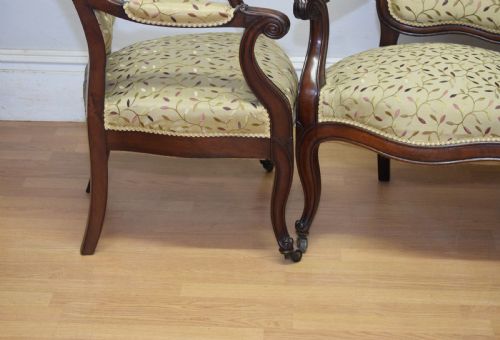 PAIR OF 19TH CENTURY FRENCH ARMCHAIRS - ADDITIONAL PHOTO 15