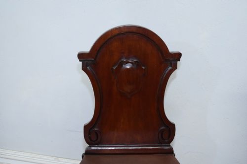 PAIR OF VICTORIAN HALL CHAIRS - ADDITIONAL PHOTO 8