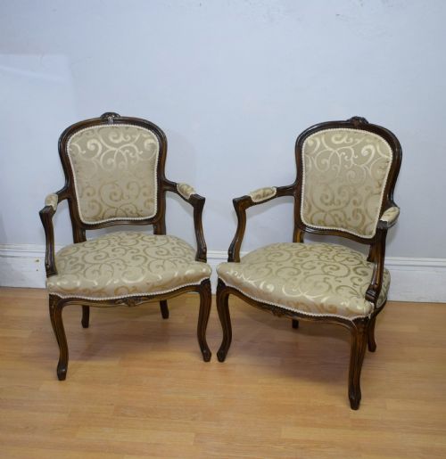 EARLY 20TH CENTURY PAIR OF FRENCH ARMCHAIRS - ADDITIONAL PHOTO 4