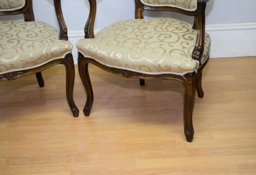 EARLY 20TH CENTURY PAIR OF FRENCH ARMCHAIRS - ADDITIONAL PHOTO 6