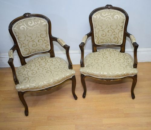 EARLY 20TH CENTURY PAIR OF FRENCH ARMCHAIRS - ADDITIONAL PHOTO 12