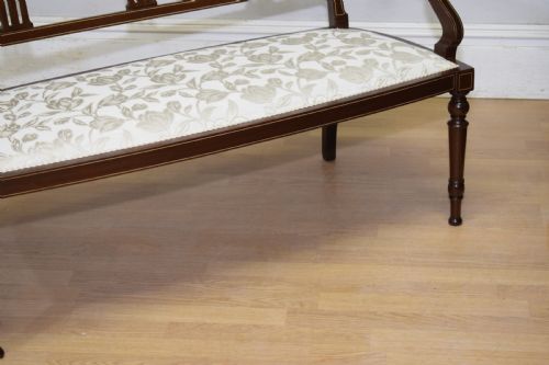 ANTIQUE VICTORIAN INLAID COUCH - ADDITIONAL PHOTO 6