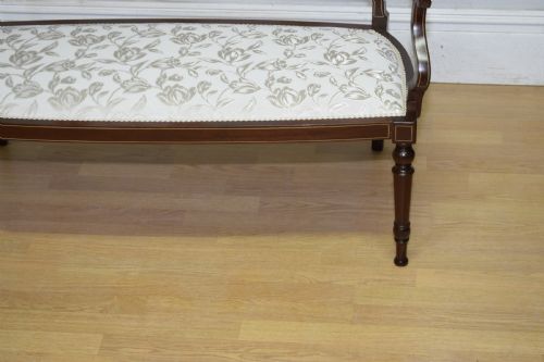 ANTIQUE VICTORIAN INLAID COUCH - ADDITIONAL PHOTO 14