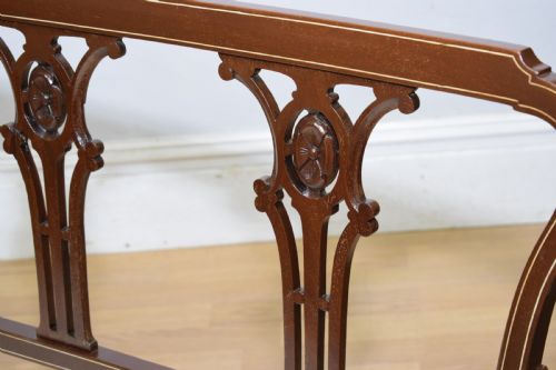 ANTIQUE VICTORIAN INLAID COUCH - ADDITIONAL PHOTO 21