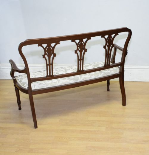 ANTIQUE VICTORIAN INLAID COUCH - ADDITIONAL PHOTO 24