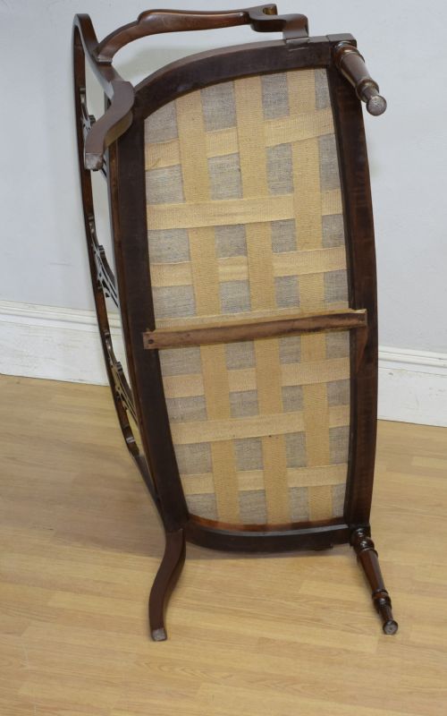 ANTIQUE VICTORIAN INLAID COUCH - ADDITIONAL PHOTO 25
