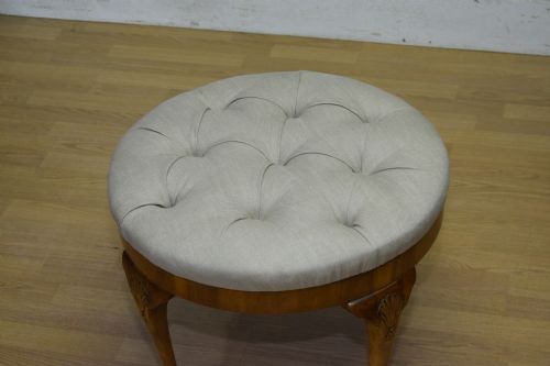 EARLY 20TH CENTURY UPHOLSTERED STOOL - ADDITIONAL PHOTO 9
