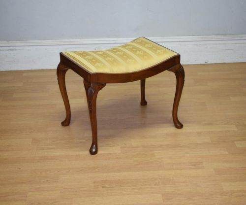 dressing table walnut stool early 20th century - CATEGORY: ANTIQUE STOOLS - DATED 1900