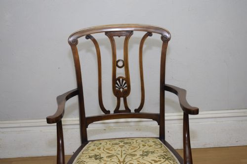 ANTIQUE EDWARDIAN ARMCHAIR - ADDITIONAL PHOTO 8