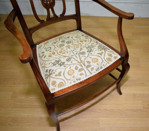 ANTIQUE EDWARDIAN ARMCHAIR - ADDITIONAL PHOTO 13