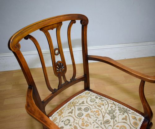 ANTIQUE EDWARDIAN ARMCHAIR - ADDITIONAL PHOTO 14