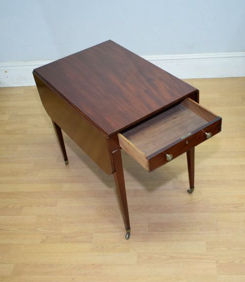 ANTIQUE REGENCY PEMBROKE TABLE - ADDITIONAL PHOTO 10