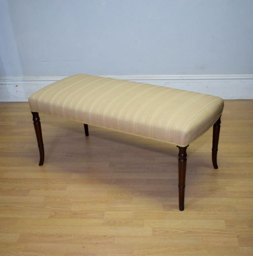 ANTIQUE REGENCY LARGE CENTRE STOOL - ADDITIONAL PHOTO 2