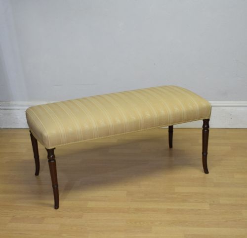 ANTIQUE REGENCY LARGE CENTRE STOOL - ADDITIONAL PHOTO 4