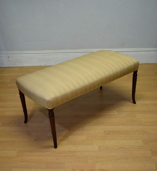 ANTIQUE REGENCY LARGE CENTRE STOOL - ADDITIONAL PHOTO 13