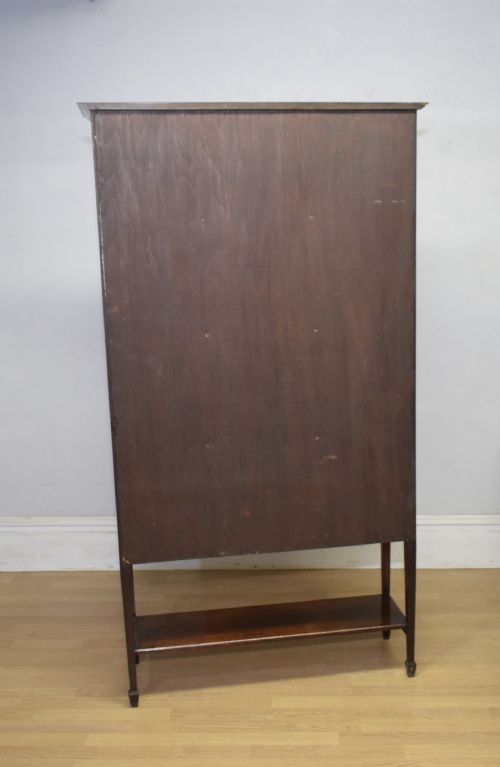 ANTIQUE EDWARDIAN INLAID DISPLAY CABINET - ADDITIONAL PHOTO 22