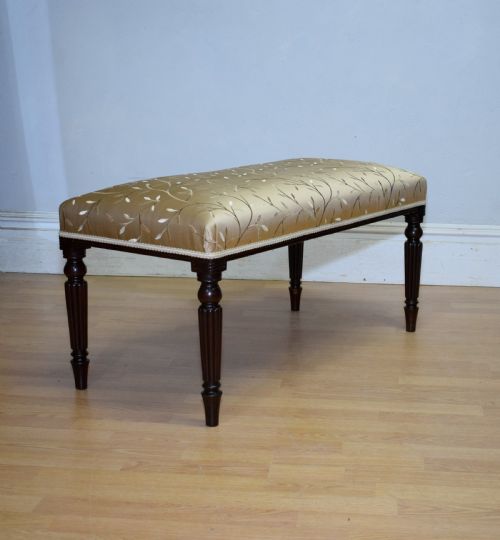 LARGE UPHOLSTERED CENTRE STOOL DUET STOOL - ADDITIONAL PHOTO 12