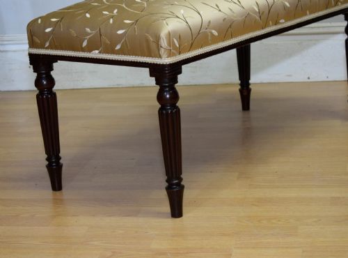 LARGE UPHOLSTERED CENTRE STOOL DUET STOOL - ADDITIONAL PHOTO 14