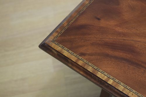 ANTIQUE EDWARDIAN MAHOGANY INLAID TABLE - ADDITIONAL PHOTO 4