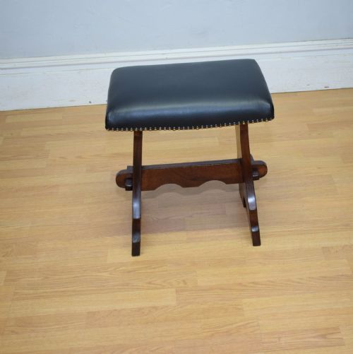ANTIQUE ARTS CRAFTS STOOL - ADDITIONAL PHOTO 2