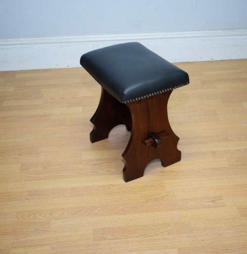 ANTIQUE ARTS CRAFTS STOOL - ADDITIONAL PHOTO 7