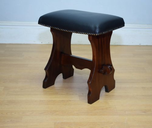 ANTIQUE ARTS CRAFTS STOOL - ADDITIONAL PHOTO 11