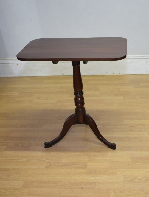 GEORGIAN MAHOGANY TRI POD TABLEANTIQUE GEORGIAN TRIPOD TILT TOP TABLE - ADDITIONAL PHOTO 9