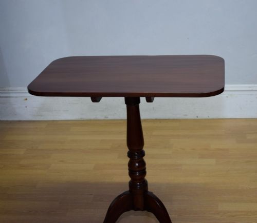 GEORGIAN MAHOGANY TRI POD TABLEANTIQUE GEORGIAN TRIPOD TILT TOP TABLE - ADDITIONAL PHOTO 10