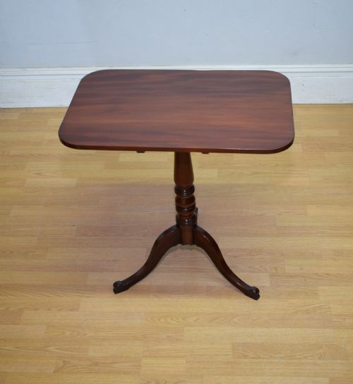 GEORGIAN MAHOGANY TRI POD TABLEANTIQUE GEORGIAN TRIPOD TILT TOP TABLE - ADDITIONAL PHOTO 13