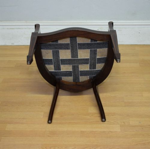 ANTIQUE VICTORIAN INLAID BEDROOM CHAIR - ADDITIONAL PHOTO 11