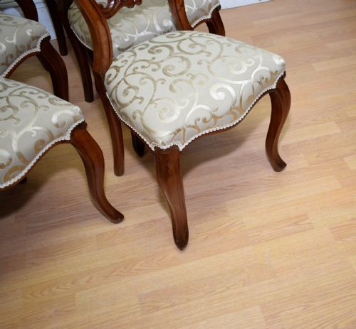 ANTIQUE SET OF 6 VICTORIAN DINING CHAIRS - ADDITIONAL PHOTO 10