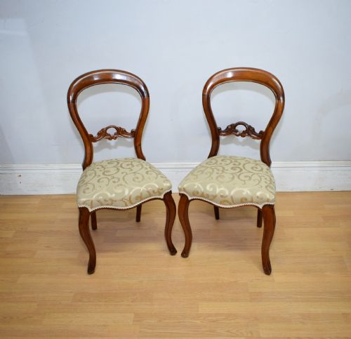 ANTIQUE SET OF 6 VICTORIAN DINING CHAIRS - ADDITIONAL PHOTO 11