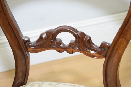 ANTIQUE SET OF 6 VICTORIAN DINING CHAIRS - ADDITIONAL PHOTO 16