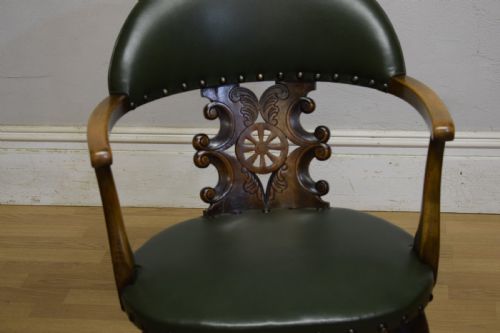 EARLY 20TH CENTURY DESK CHAIR - ADDITIONAL PHOTO 5