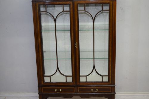 EDWARDIAN INLAID DISPLAY CABINET - ADDITIONAL PHOTO 19