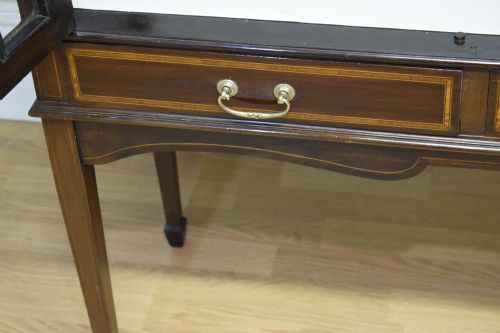 EDWARDIAN INLAID DISPLAY CABINET - ADDITIONAL PHOTO 22