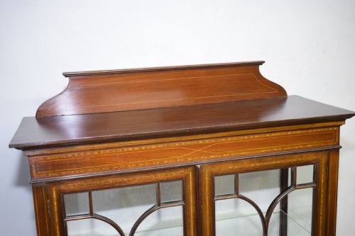 EDWARDIAN INLAID DISPLAY CABINET - ADDITIONAL PHOTO 24