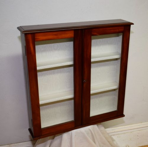 VICTORIAN GLAZED WALL CABINET - ADDITIONAL PHOTO 1